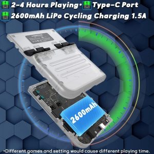 کنسول دستی Abernic RG35XX – رنگ سفید شفاف